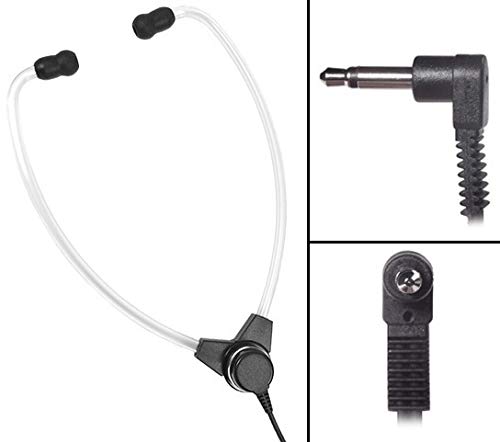 ECS-SH-50-SAET 3.5 mm Stetho Style Transcription Headset with Soft Antimicrobial Eartips