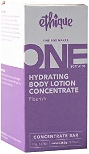 Ethique Hydrating Body Lotion Concentrate Bar- Flourish- Sustainable Natural Body Lotion, Palm Oil Free, Plast
