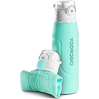 CHICMODA Collapsible Foldable Water Bottle, 35 oz