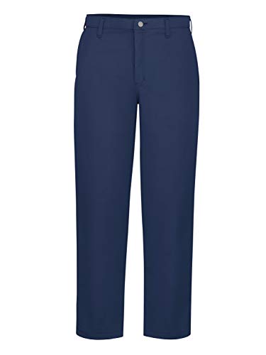 Bulwark FR mens Midweight Excel Fr® Comfortouch® work utility pants, Navy, 36W…