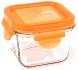 Wean Green Snack Cubes 7oz/210ml Baby Food Glass Container Single - Carrot