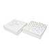Sunshine Supply Gold Cocktail Napkins - 3-Ply Paper Party Napkins for Wedding Reception, Baby Shower, Bridal Shower, 5 Inch Gold Napkins (Oh Happy Day and Confetti Dots Set)
