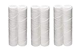 Culligan CW-F Sediment Replacement Cartridge Polypropylene Cord-Wound, 10 Micron, 12,000 Gallon Capacity, 2-Pack (3 case(2 Pack))