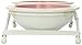 PetRageous 44355 Toftees Paws Diner with Two 1-Cup Dishwasher-Safe Stoneware Bowl Capacity 10.75-Inch Length 2.25-Inch Tall for Extra Small and Small Dogs and Cats, White and Pink
