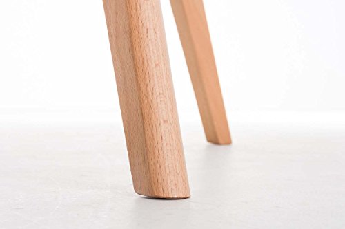 CLP-Sedia-Design-Imbottita-Timm-in-Similpelle-Sedia-Attesa-4-Gambe-in-Legno-I-Sedia-Sala-da-Pranzo-con-Schienale-I-Sedia-Moderna-Conferenza-con-Braccioli-I-Poltroncina-Imbottita-Verde
