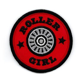 UPC 844568039795, Roller Girl - Round Roller Skate Wheel Logo - 3&quot; Embroidered Iron on or Sew on Patch