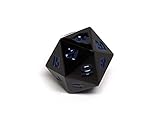 Gunmetal Purple Metal D20 Dice - Single 20 Sided RPG Dice