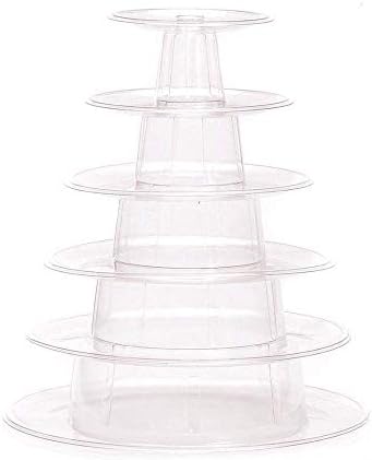 Round Macaron 6 Tiers Cake Stand Display Rack for Festival