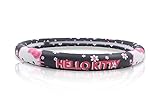 Finex Hello Kitty Car Steering Wheel Cover - Flowers Black - Universal Fit Auto Accessories