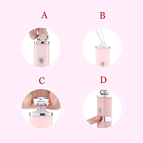 Sprayer Spray, Sprinkler Head Nanometer Humidification Hydrometer Charging Treasure By Ikevan (Pink)