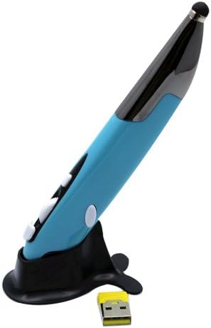 Optimal Shop 2.4GHz USB Wireless Optical Pen Mouse PPT Pointer Adjustable DPI Capacitive Touch Screen Stylus -Blue