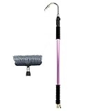 MGC2 Extendable Gutter Cleaner with Car Wash Brush-Pink
