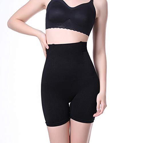 HJuyYuah Women Slimming Seamless High Waist Thermal Body Shaper Body Control Bodysuit Black