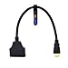 Valinks(TM) HDMI Male To Dual HDMI Female 1 to 2 Way Splitter Adapter Cable For HDTV,Support Two TVs The Same Time,Signal 1 in 2 Out