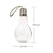 MJ PREMIER Christmas Decoration, Christmas Decor Wine Bottle Lights, Battery Operated LED Glass with Timer, Decorative for Tabletop Display Centerpiece Holiday Party Home (Clear)