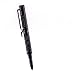 ARMOR-Survival Tactical pen aircraft aluminum with emergency glass breaker, survival self defense pen (EDC), ink refill (Black)