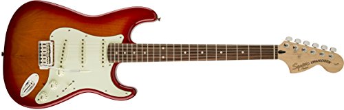 Squier by Fender 321602509 Standard Stratocaster Electric Guitar - Candy Apple Red - Maple Fingerboard