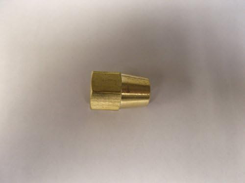 Brass Fitting: Compression Nut Long 3/8" Tube OD Qty 5
