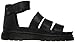 Dr. Martens Women's Clarissa Fisherman Sandal, black, 5 B UK (7 US)