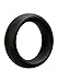 Doc Johnson OptiMALE - Tapered C-Ring - Stretchy Silicone - 45mm Unstretched Inner Diameter - Rounded Edges - Won't Dig Into Skin - Black