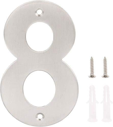 8 - Stainless Steel Door Number — image 1