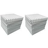 Exteren Acoustic Absorption Panel, 20Pcs Acoustic Panels Studio Foam Acoustic Foam Soundproofing Panel Sound Stop Absorption Corner Wall in Studios or Home Theater (White)