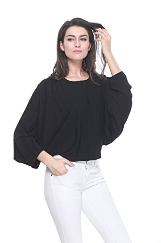 batwing sleeve crop top