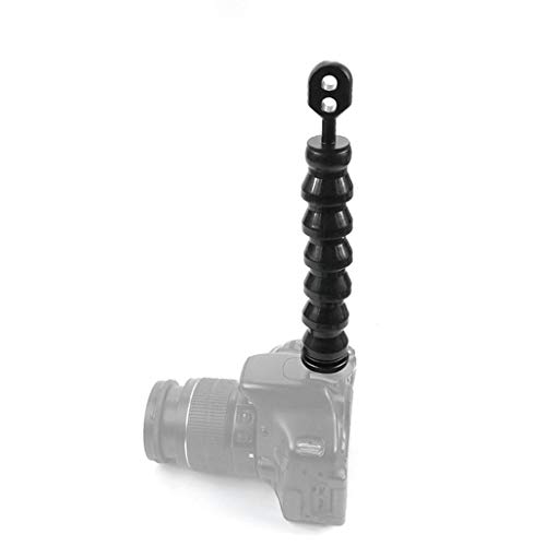 Sodoop Diving Cameras Stand, Underwater Flexible Flashlight Strobe Hand-held Aluminum Lamp Arm Holder Hot Shoe Mount to YS Head Adapter for Action Camera Accessories,8.26inch, Black - Thumbnail 4