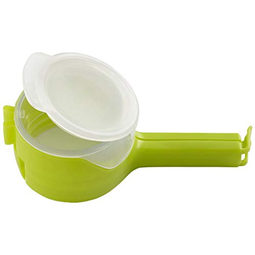 Efaster Bag Clip Pour Food Sealing Storage Seal Sealer Freezer Fridge Clamp Cover Fresh-Keeping Clips，All-Purpose Air Tight Grip Clips for Kitchen Office to Seal Coffee Bags (Green X2) - Thumbnail 6