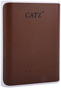 CATZ Power Bank 10000mAh Brown Compact, High-speed Charging Technology Power Bank for iPhone, Samsung Galaxy and More