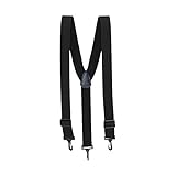 TSA Y-Back Airport Travel Suspenders, Swivel Plastic Clips Attach to Belt Loops