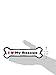 Imagine This Company I Love My Breed Bone Shaped Pet Magnet; Removable Magnets for Cars, Fridges, Lockers & More, Stylish Pet Inspired Car Accessories, 2 x 7 inches, 1 Item, White/Black