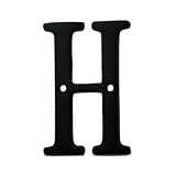 Bolton Hardware Letter 3 Inch Solid Brass Dark Oil Rubbed Bronze Finish House Letter Raised 3/16