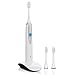 ToiletTree Products Poseidon Rechargeable Sonic Toothbrush with Inductive Charger and 3 Replacement Brush Heads for Multiple Users