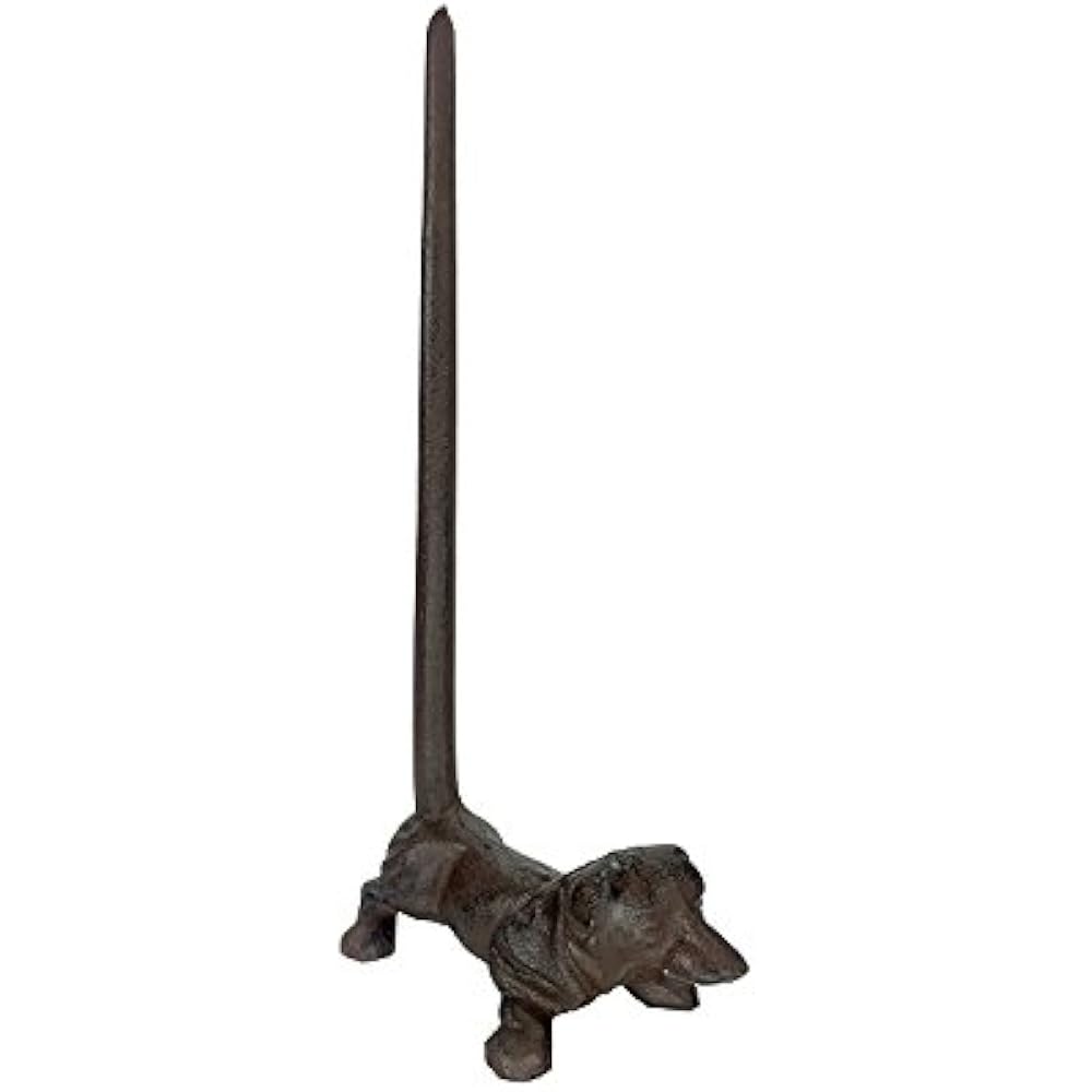 Dog Dachshund Cast Iron Animal Paper Towel Holder Bath ...