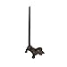 Dog Dachshund Cast Iron Animal Paper Towel Holder Bath Tissue Toilet Roll Jewelry Organizer Free-Standing Bronze Rustic Decor 12-inch
