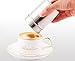 Lawei 4 Packs Stainless Steel Powder Shaker with 32 Decorating Stencils - Coffee Cocoa Cinnamon Dredges with Fine-Mesh Lid Cooking Tools