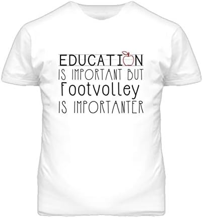 SHAMBLES TEES Footvolley Education is Important Sports T Shirt