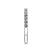 NANA Sterling Silver & Swarovski Zirconia Wedding Band-Rhodium Plated-Size 5