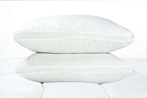 Microfiber Pillows,Emolli Bedding Super Pillow Dust Mite Resistant Silk alteranative microfiber Pillows 20"x36", King Size - 2 Pack