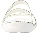 Crocs Women's Swiftwater Graphic Flat Sandal Sport, Grey Diamond/White, 8 M US