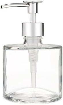 Rail19 Seaside Spa Soap Dispenser w/Metal Soap Pump The Kitchen Bathroom Great Lotions Liquid Hand Soaps (Luxe Chrome)