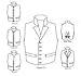 1790 - 1850 Single-breasted Man’s Waistcoats (Vests) Pattern