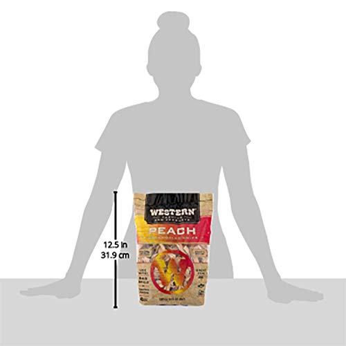 Western Premium BBQ Products Peach BBQ Smoking Chips, 180 cu in