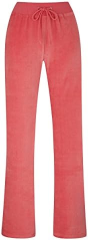 Womens Short Fit Kick Leg Velour Sweatpants
