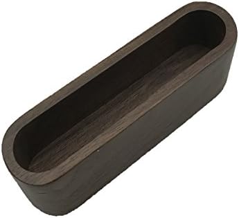 Goldnuo Business Card Holder Wooden Wrap Card Case (Black walnut brown)