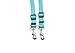 DCBARK Tangle Free Double Dog Leash, No Tangle Adjustable Length Lead with Comfortable Padded Handle for 2 Dogs (M, Turquoise)