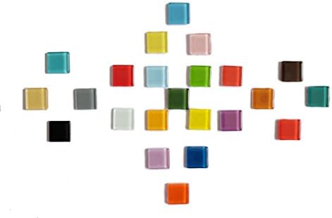 Set Of 24 Mix Color High Class Glass Cube Magnets Refrigerator Magnets, Office Magnets, Calendar Magnet, Whiteboard Magnets, Pretty Fridge Magnets, School Magnets and Map Magnets