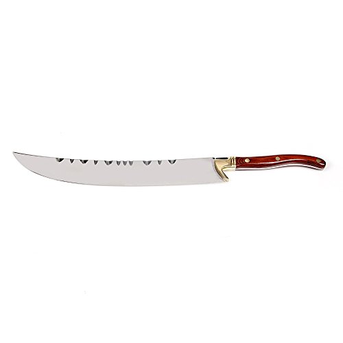 Goetland Luxurious 16-1/2 inches Champagne Saber Opener Sabrage 420 Stainless Steel with Gift Box, Red Wood Handle - Thumbnail 5