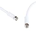 ANTOP Digital Coaxial RG6 Audio Video Cables (30ft) with F-Male Connector Pin Perfect for Antenna, Cable and Satellite TV Connection – Tri-Shielded Heavy Duty Grade in White Color